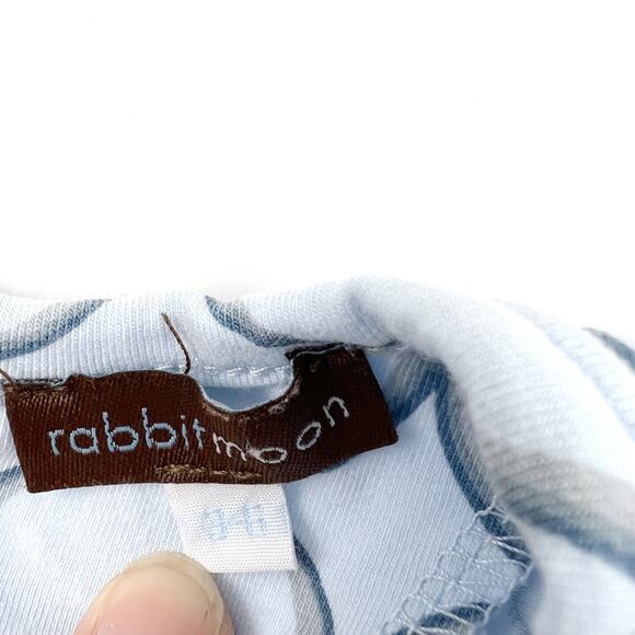 Rabbit Moon Forget-Me-Not Blue Bubble Romper - Picture 5 of 6